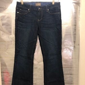 PAIGE Denim Dark Wash Boot Cut Jeans (Size 28)